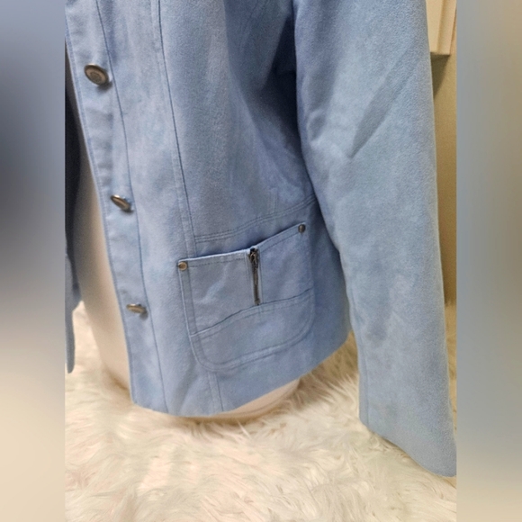 TanJay Light Blue Jacket 10P ((Petites) - Picture 4 of 6